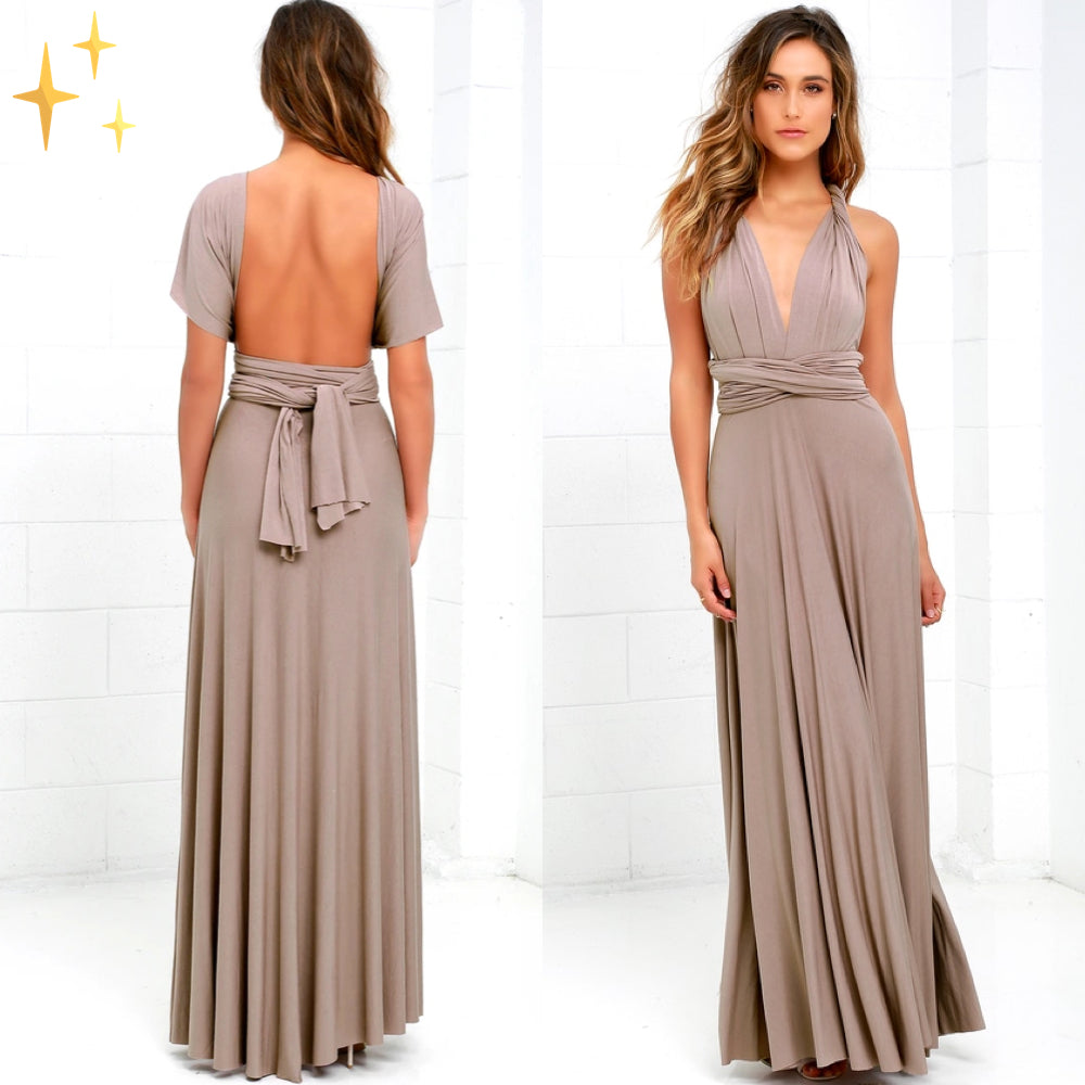 Victoria's Convertible Infinity Gown with Multi-Way Straps