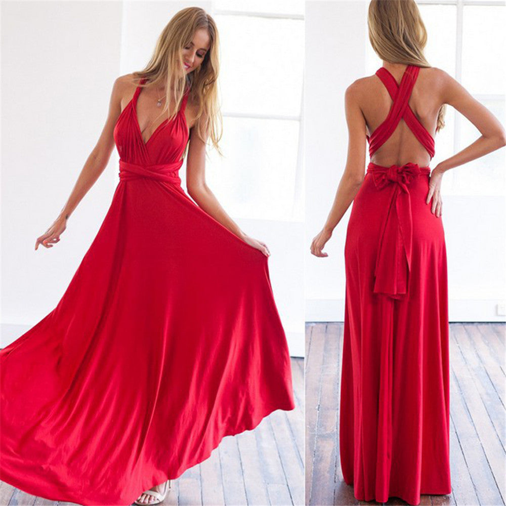 Victoria's Convertible Infinity Gown with Multi-Way Straps