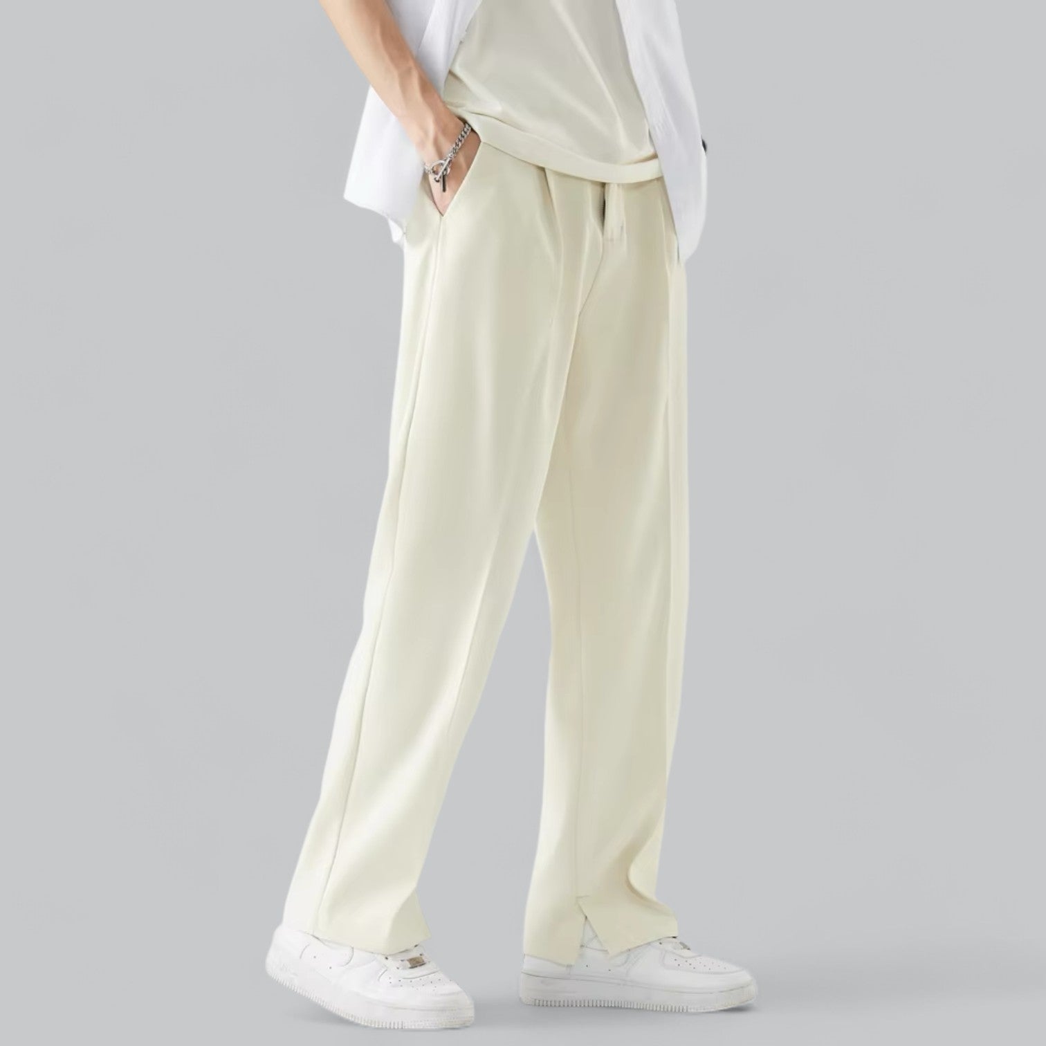 Vincent's Casual Drawstring Trousers with Relaxed Fit