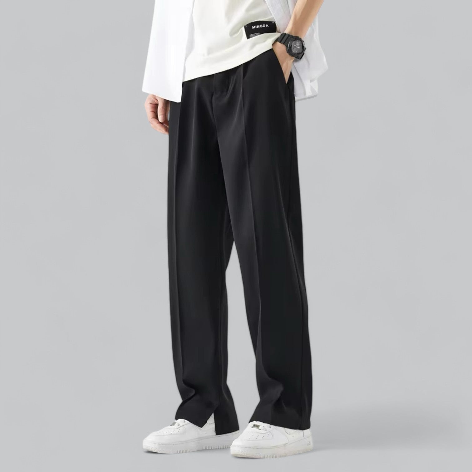 Vincent's Casual Drawstring Trousers with Relaxed Fit