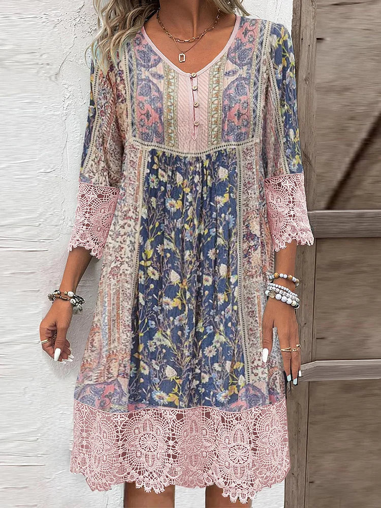Ysolde | Women's Boho Summer Dress | Midi