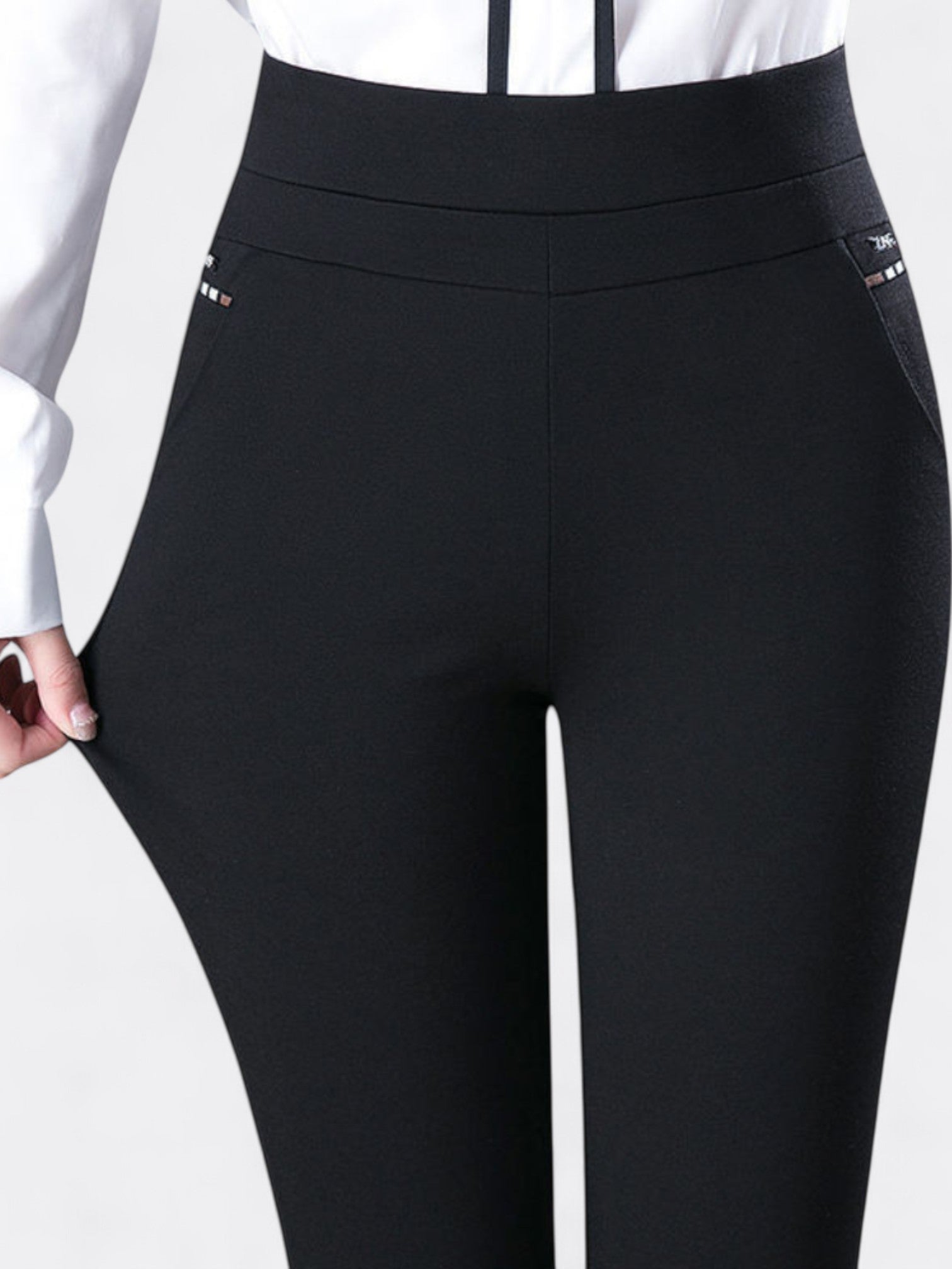 Luna | Women's High Waist Stretch Trousers | Summer
