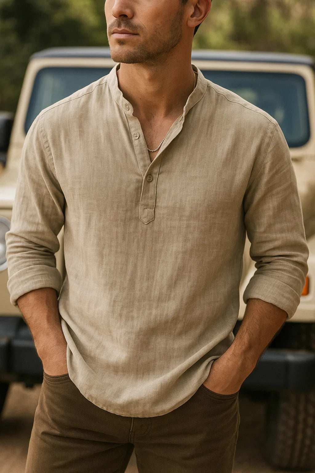 Adrian's Relaxed Linen Shirt for Lightweight Comfort