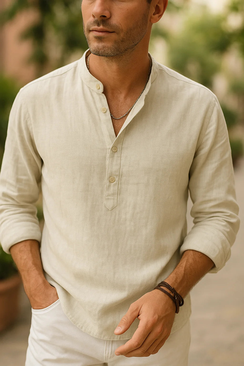 Adrian's Relaxed Linen Shirt for Lightweight Comfort