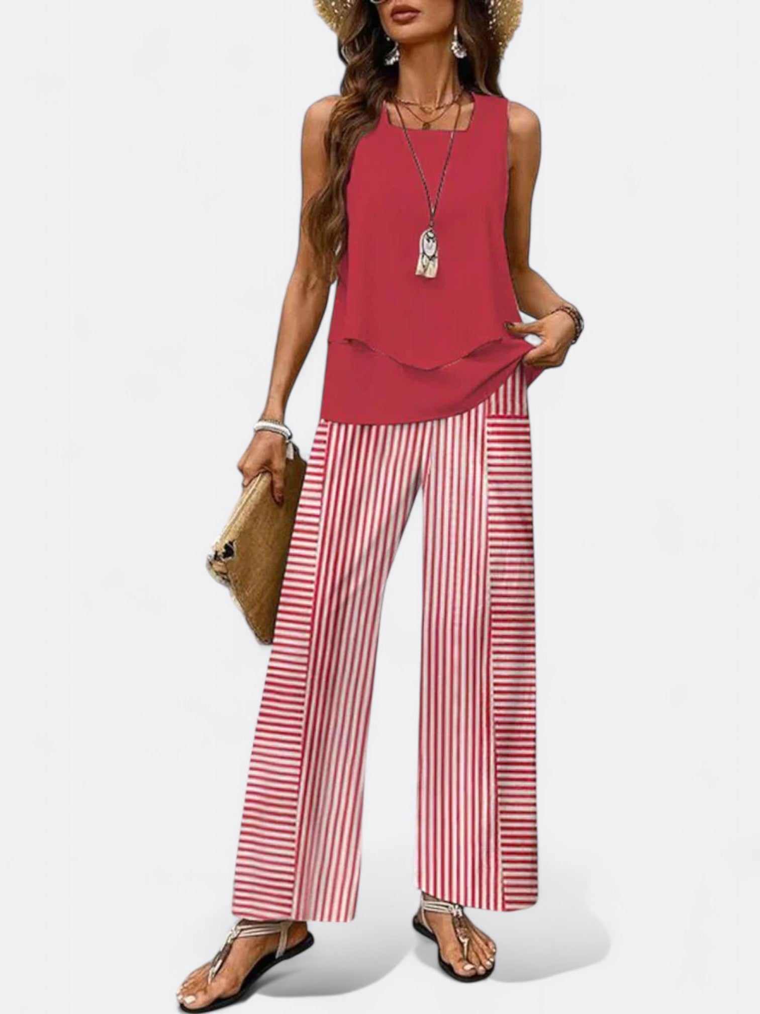 Aella's Lightweight Two-Piece Summer Set with Relaxed Fit