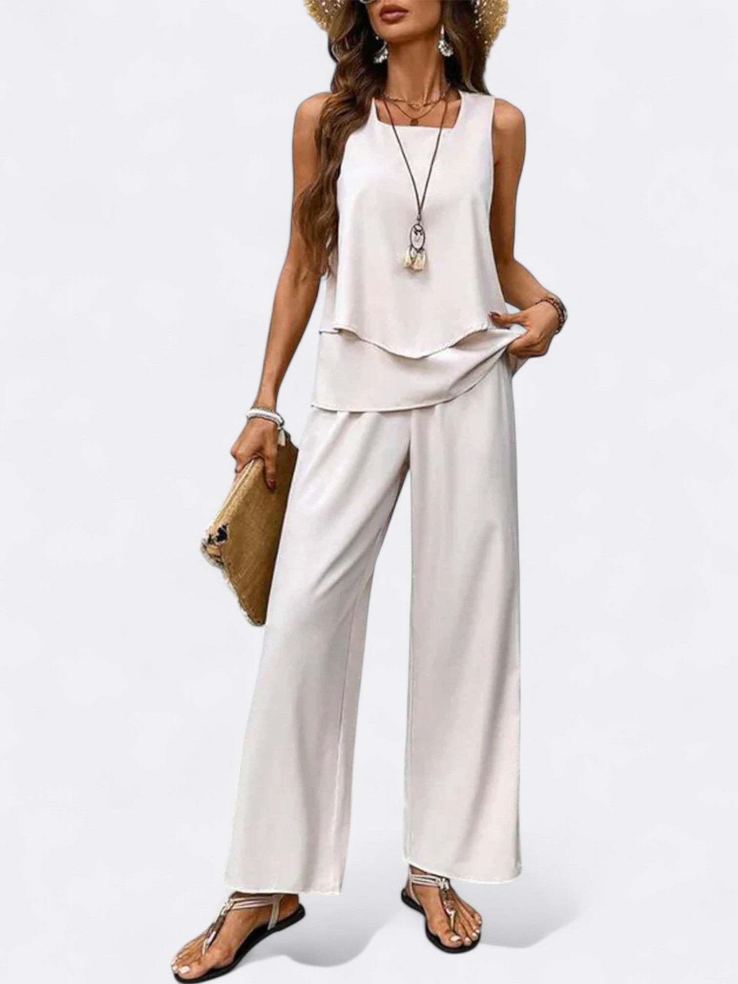 Aella's Lightweight Two-Piece Summer Set with Relaxed Fit