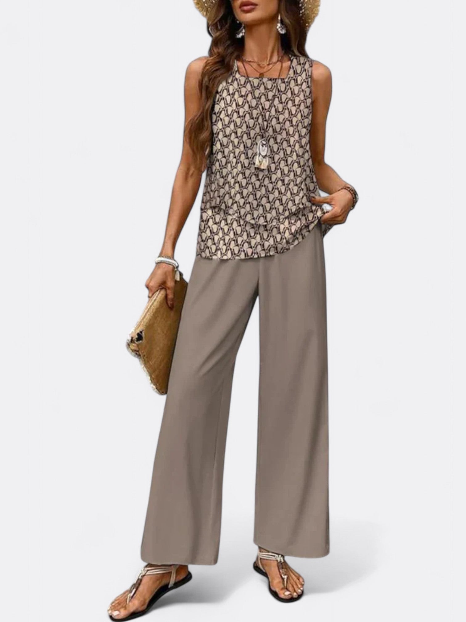 Aella's Lightweight Two-Piece Summer Set with Relaxed Fit