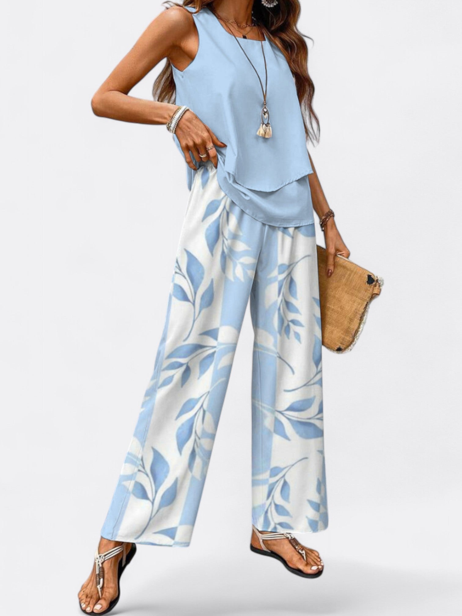 Aella's Lightweight Two-Piece Summer Set with Relaxed Fit