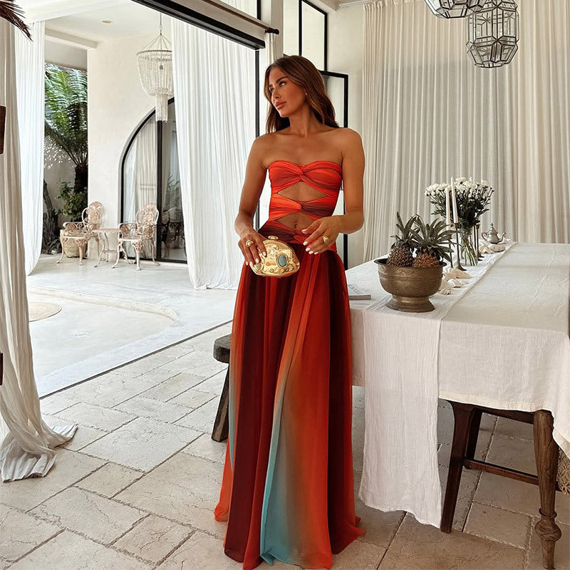 Andrea | Women's Wrap Evening Dress | Maxi