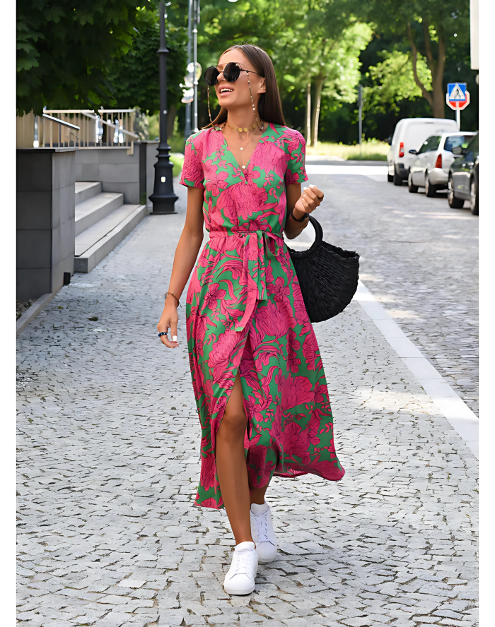 Avery's Comfortable Dress with Breathable Fabric