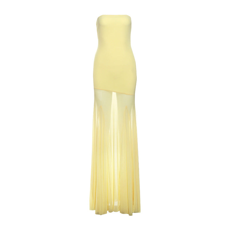 Calypso | Women's Mesh Evening Dress | Maxi