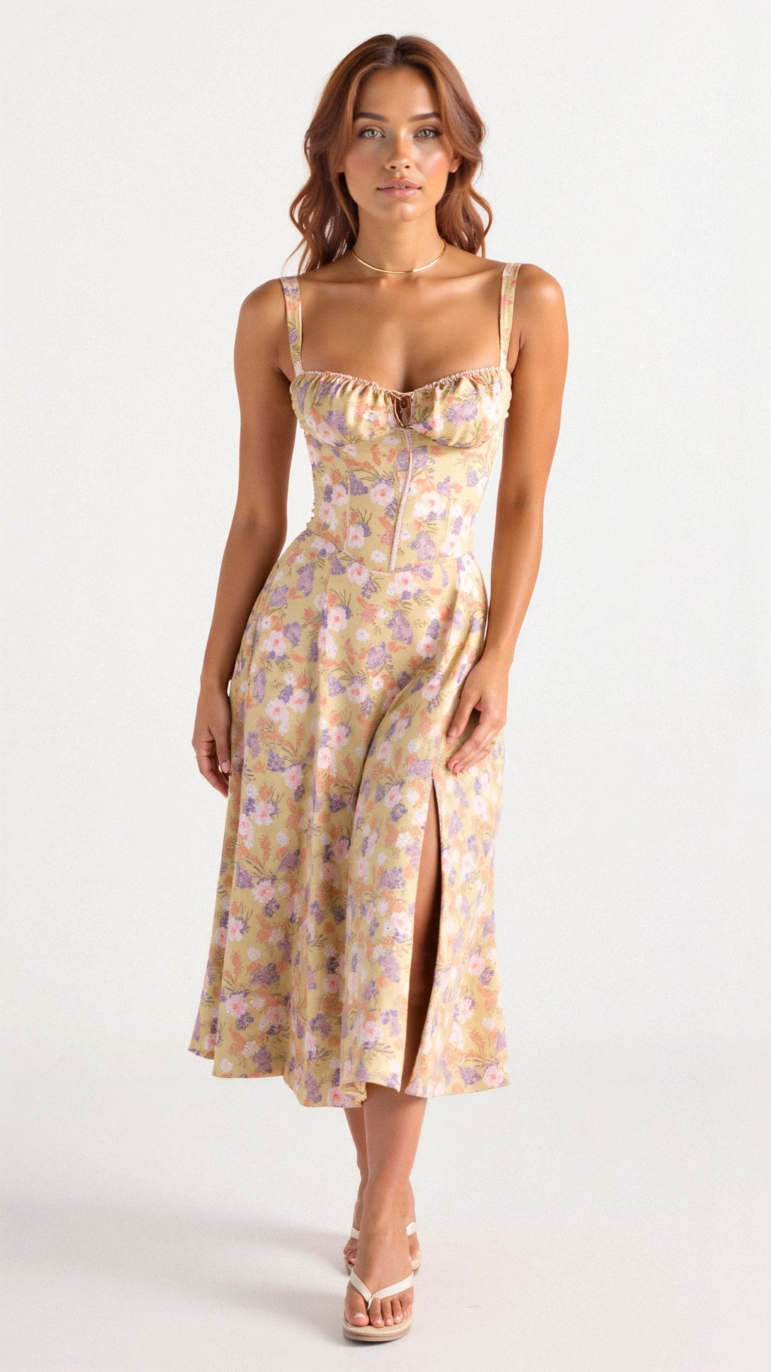Charlotte | Women's Floral Summer Dress | Midi