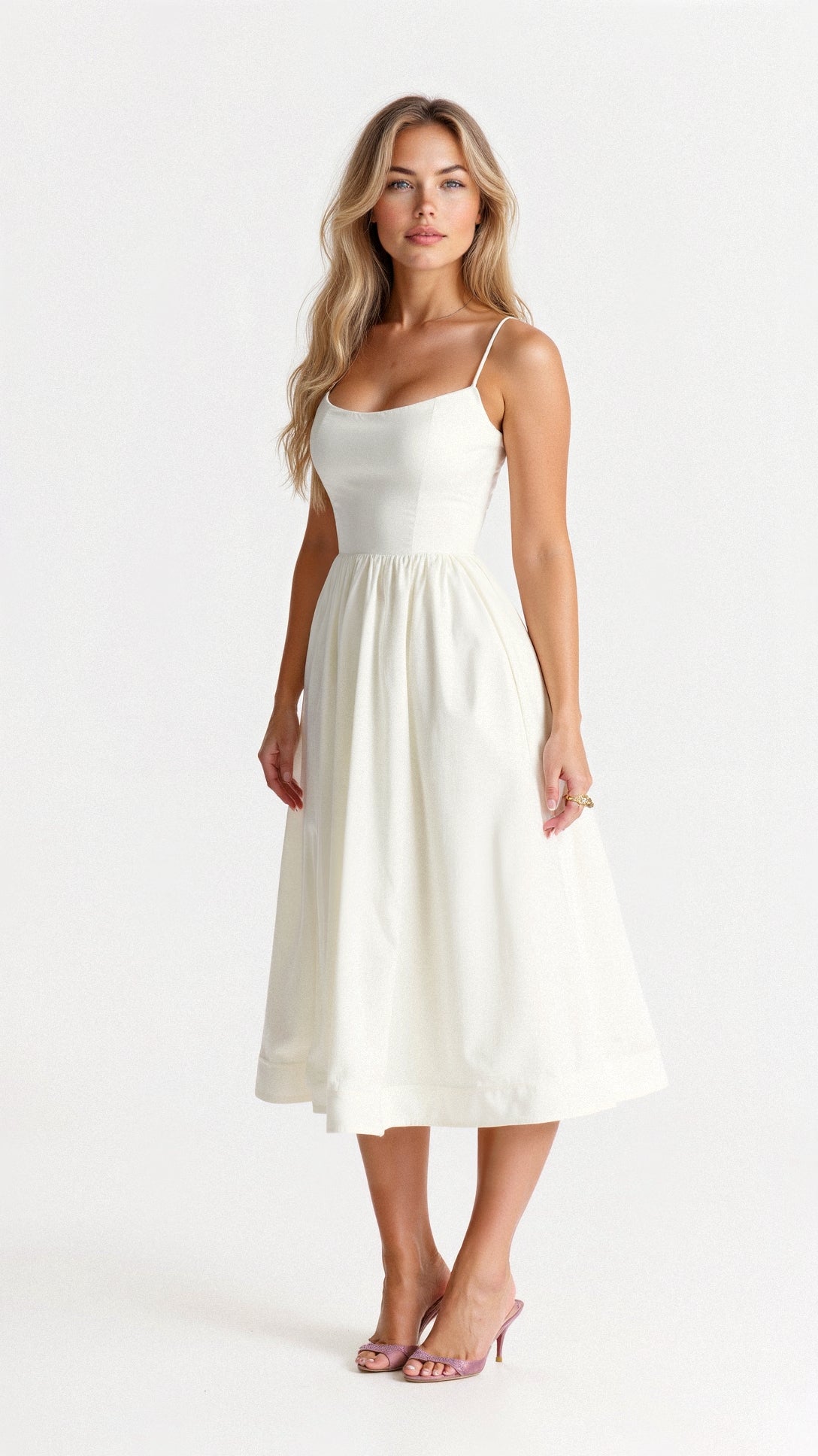 Chloe | Women's Summer Elegant A-Line Dress | Midi