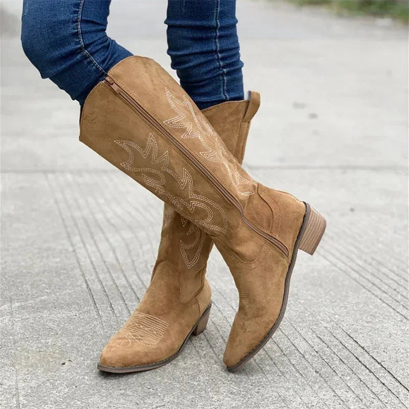 Dakota | Women's Knee High Boots | Cowboy