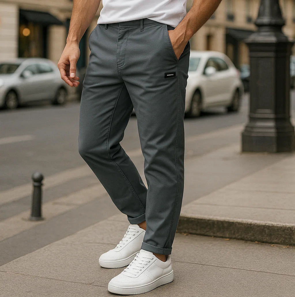Damien's Stretchy Cargo Joggers with Tapered Fit