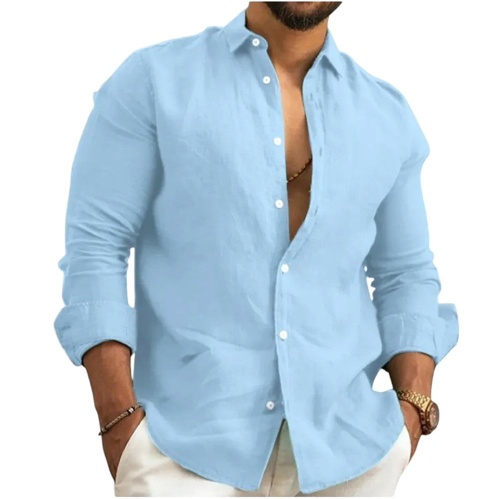 Dorian | Men's Summer Long Sleeve Casual Shirt