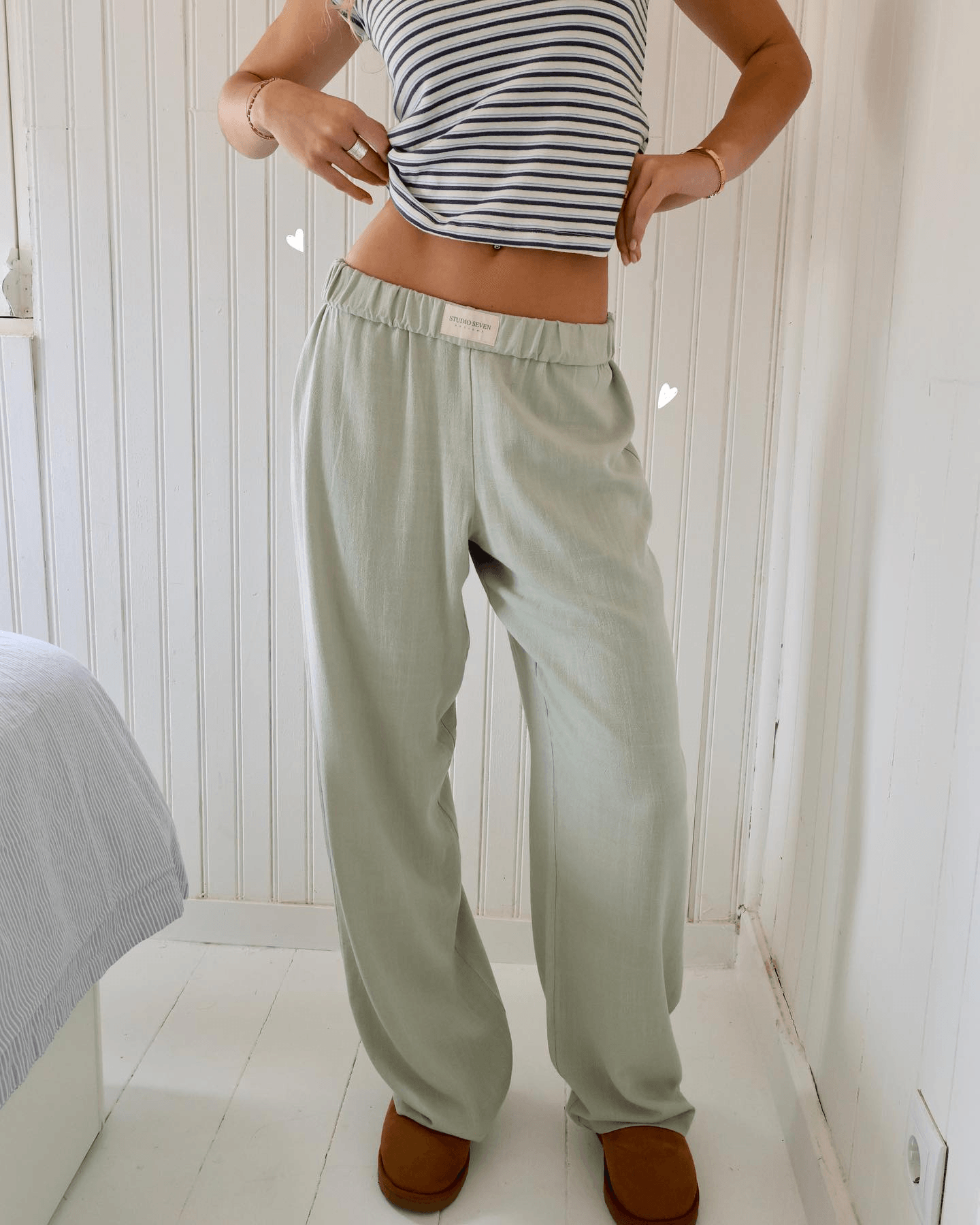 Eira | Women's Comfortable Relaxed Lounge Trousers | Elastic Waist