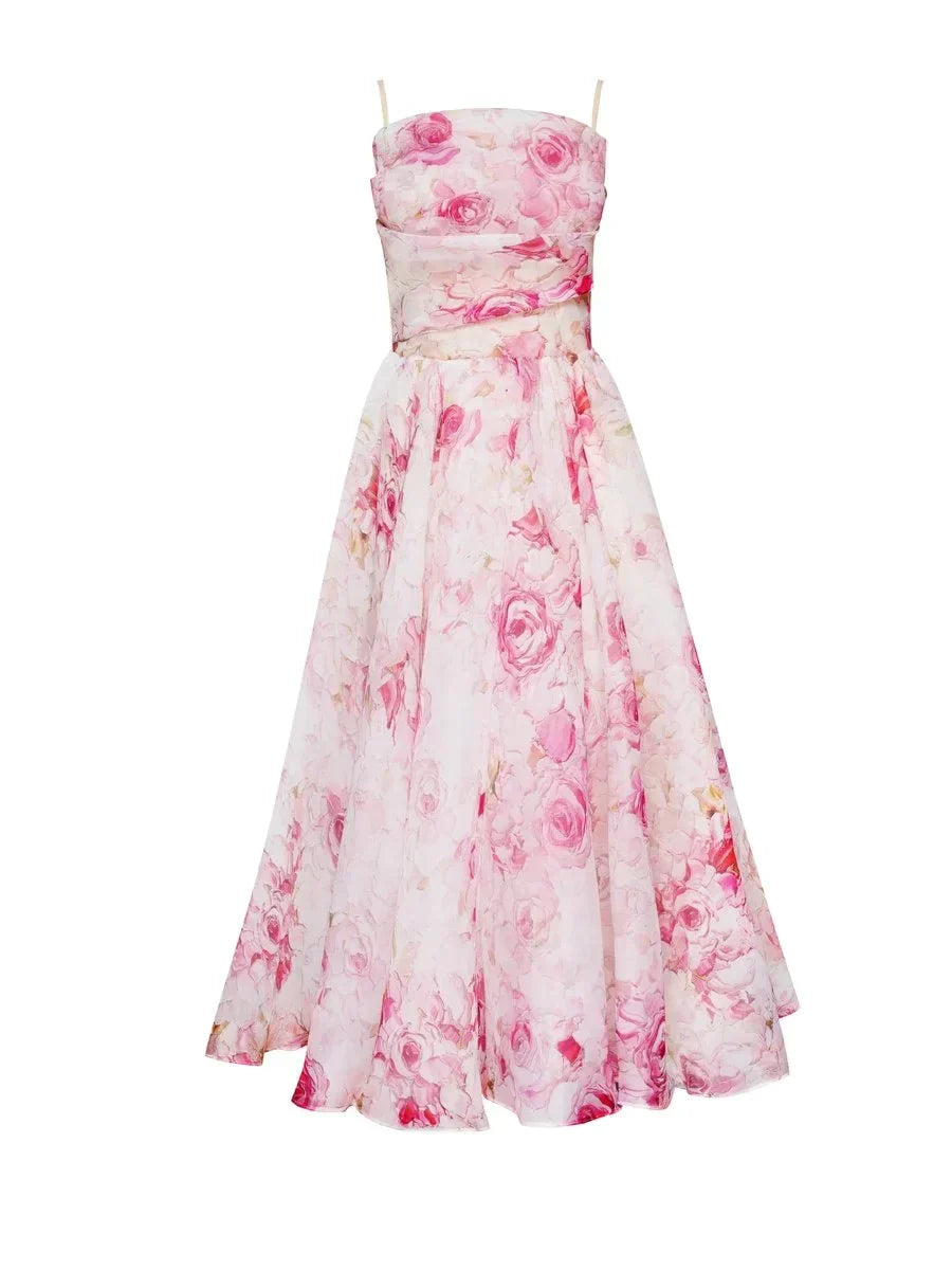 Eloria | Women's Floral Wedding Guest Dress | Midi