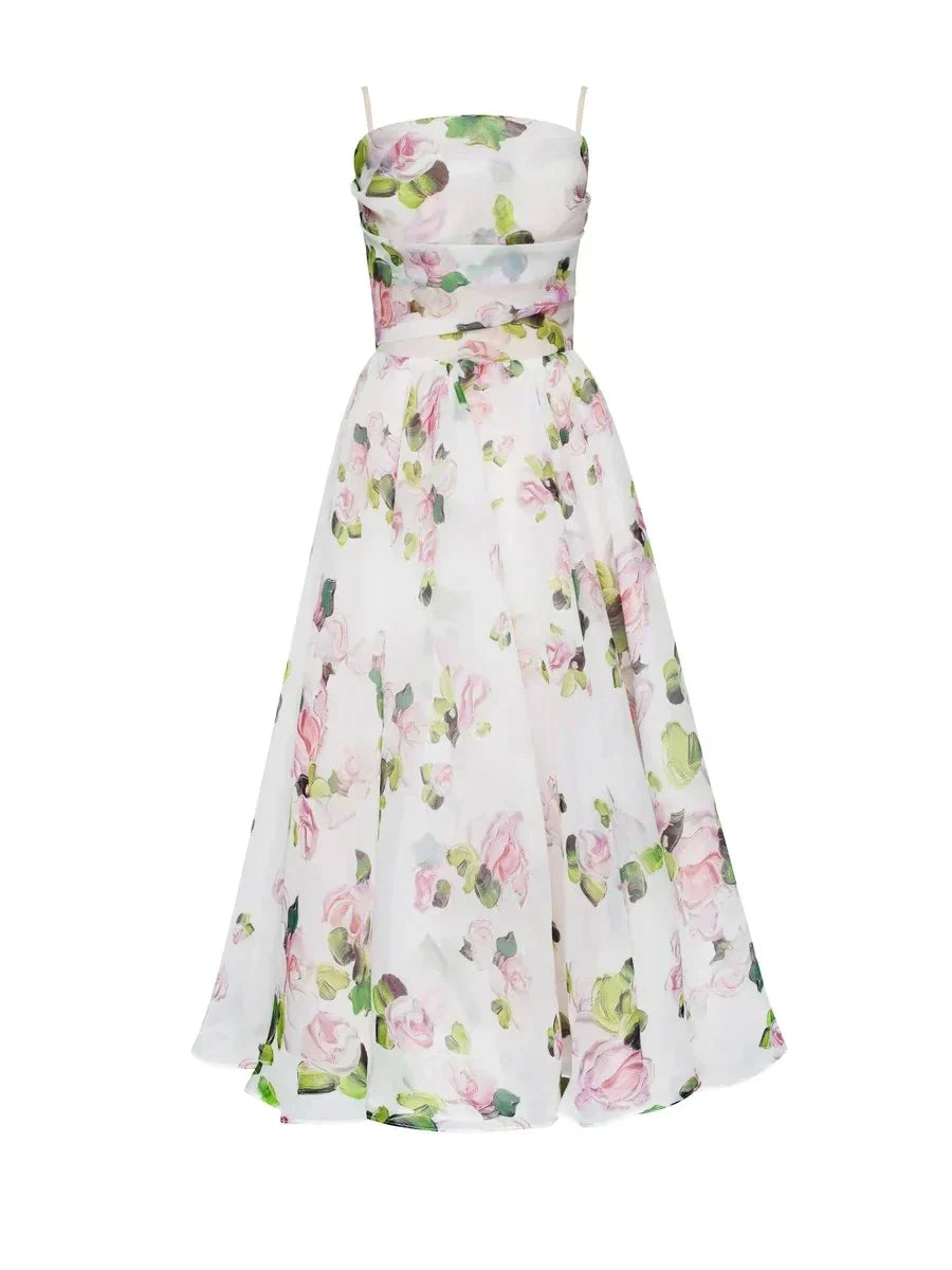 Eloria | Women's Floral Wedding Guest Dress | Midi