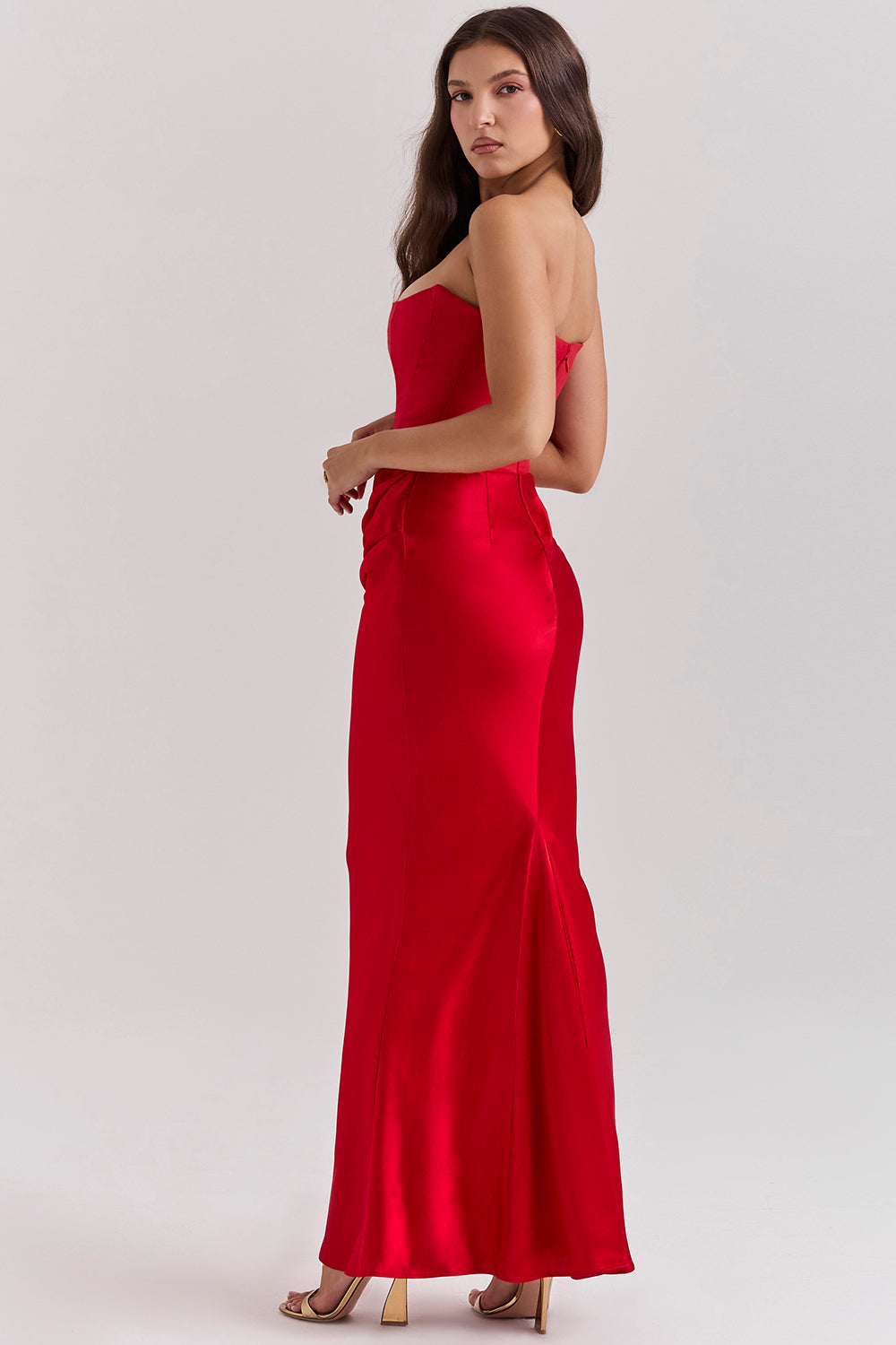 Evangeline | Women's Strapless Corset Dress | Maxi