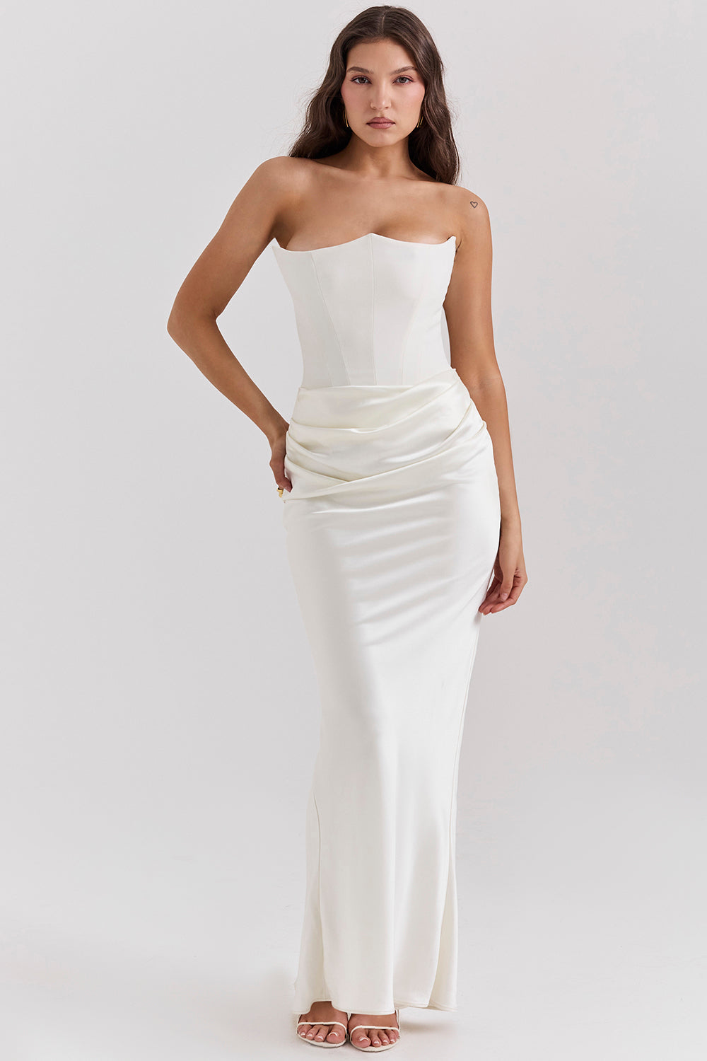 Evangeline | Women's Strapless Corset Dress | Maxi