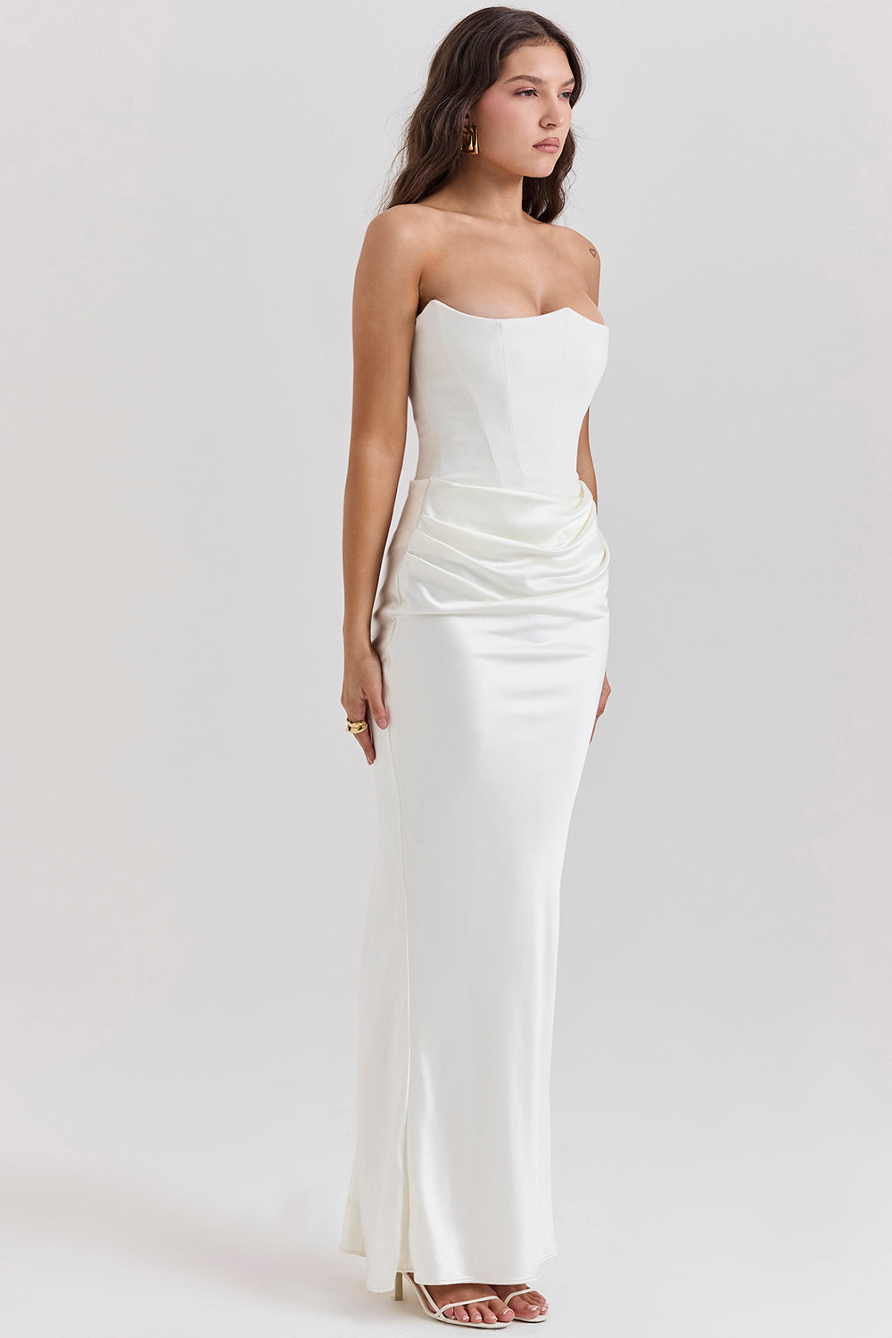Evangeline | Women's Strapless Corset Dress | Maxi