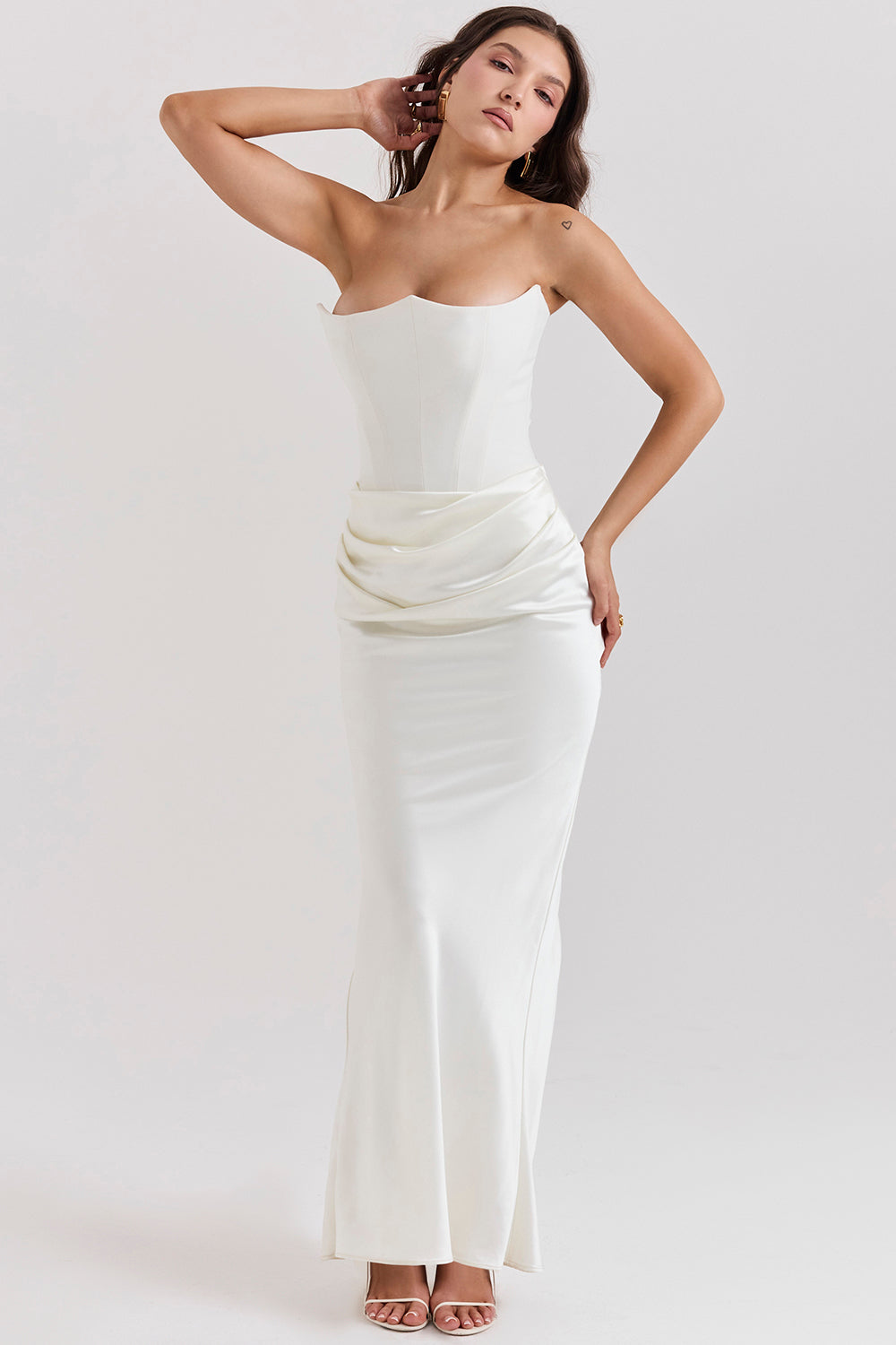 Evangeline | Women's Strapless Corset Dress | Maxi