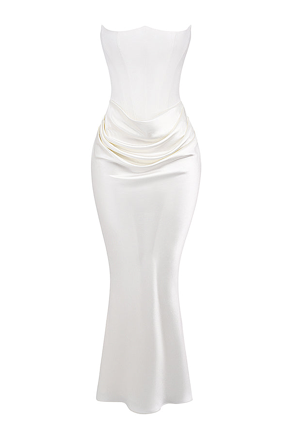 Evangeline | Women's Strapless Corset Dress | Maxi