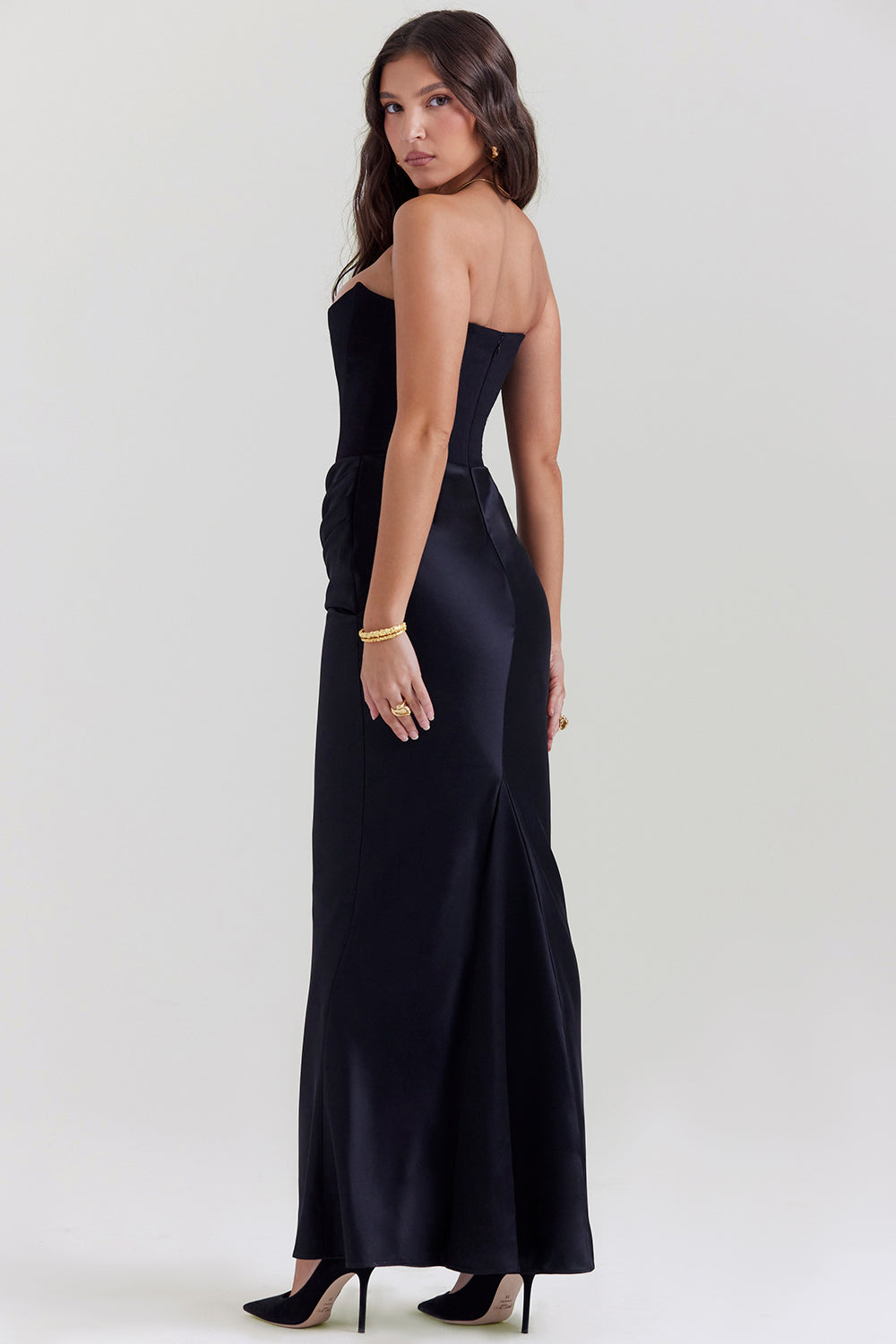 Evangeline | Women's Strapless Corset Dress | Maxi
