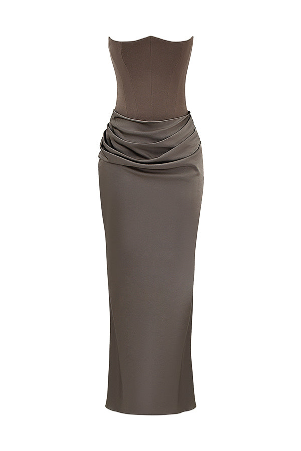 Evangeline | Women's Strapless Corset Dress | Maxi