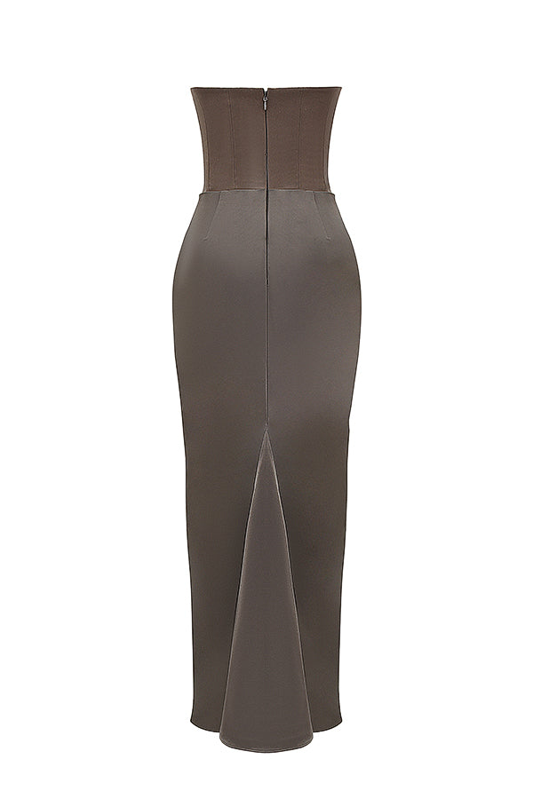 Evangeline | Women's Strapless Corset Dress | Maxi