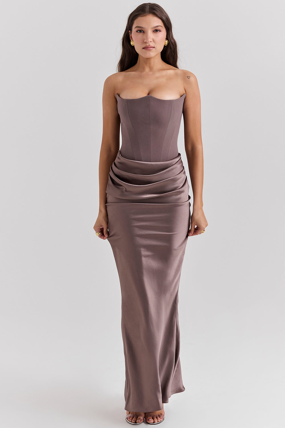 Evangeline | Women's Strapless Corset Dress | Maxi