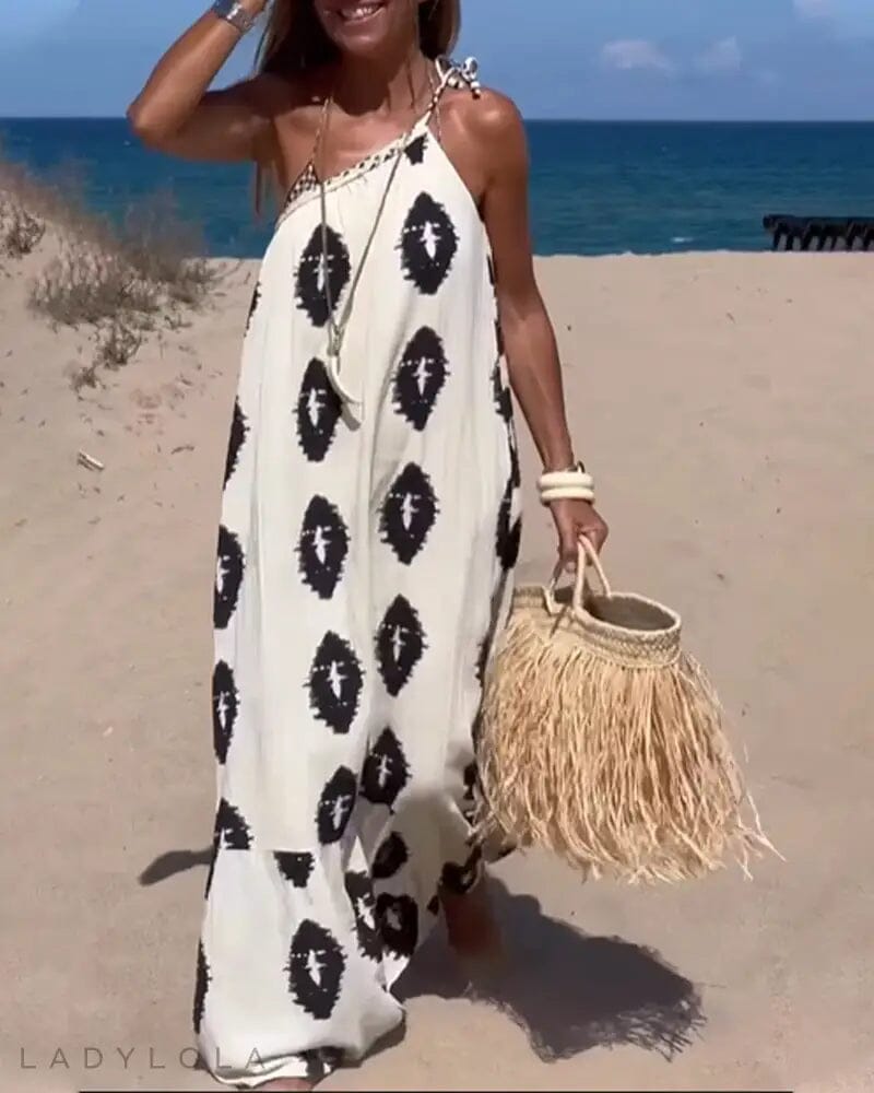 Gabrielle | Women's One Shoulder Beach Dress | Maxi