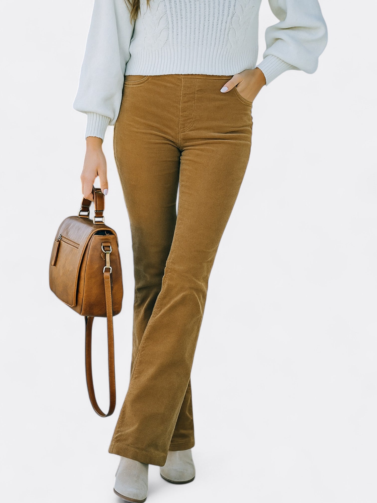 Isla | Women's High Waist Flare Trousers | Summer