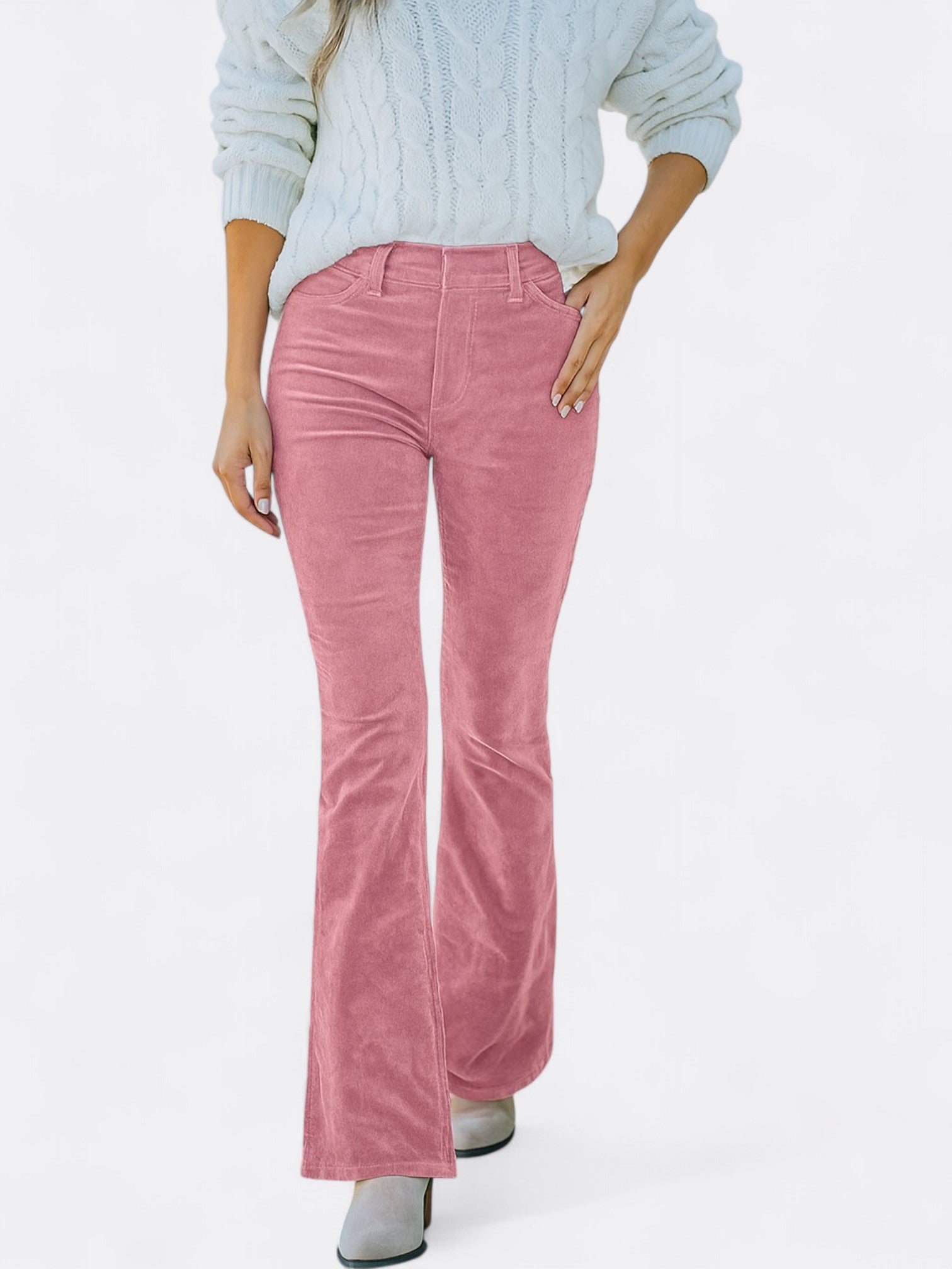 Isla | Women's High Waist Flare Trousers | Summer