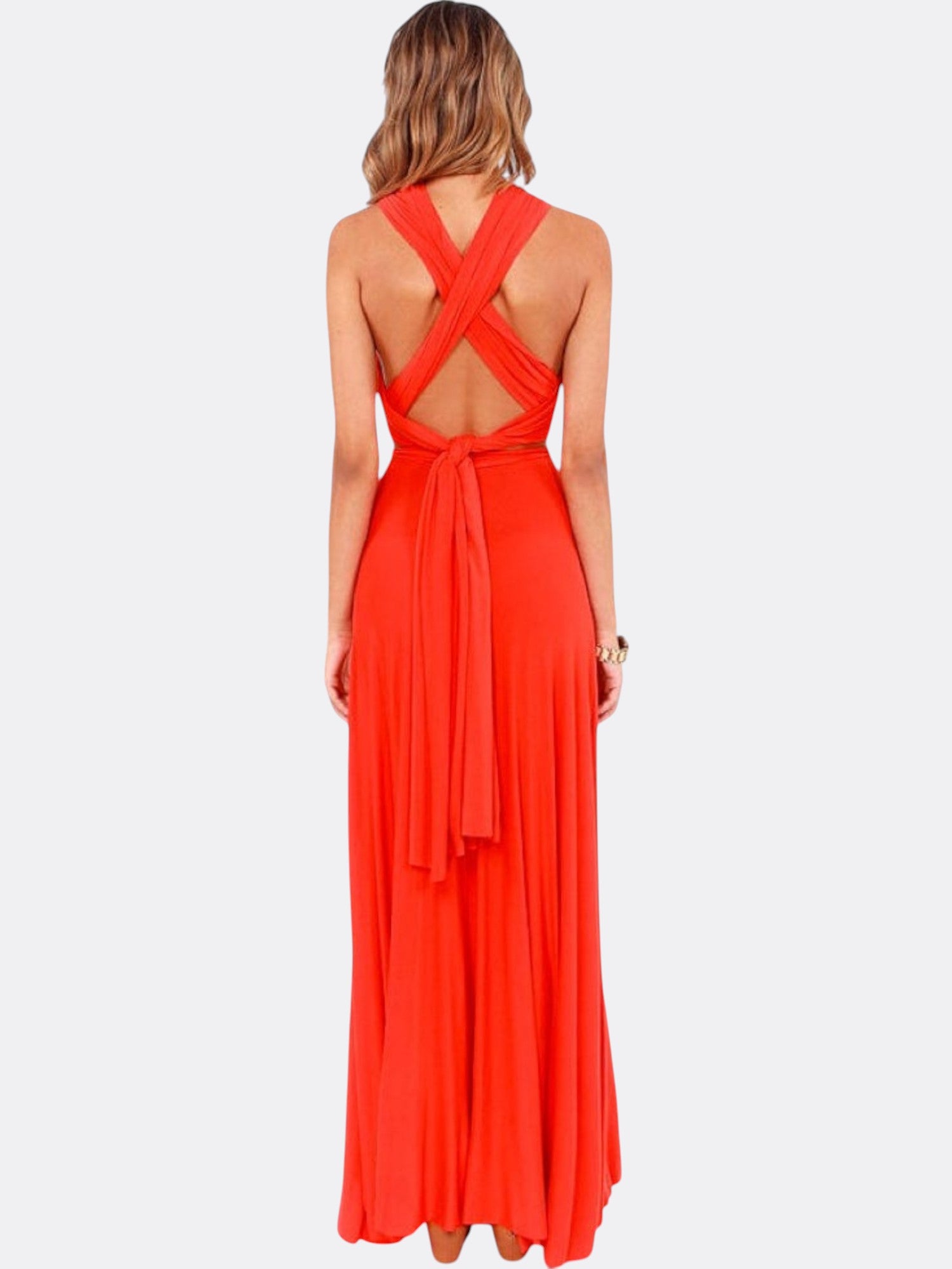 Katherine’s Multiway Maxi Wrap Dress with Adjustable Fit and Versatile Styling