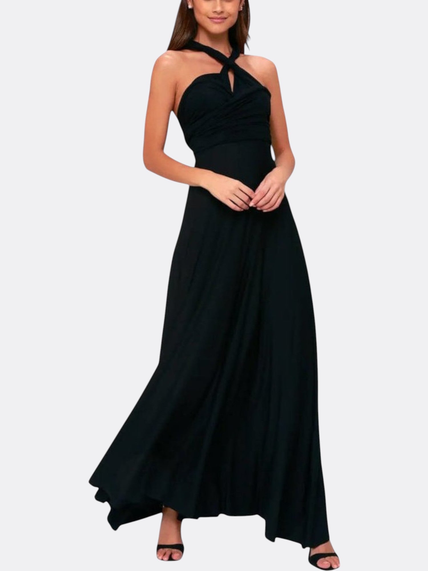 Katherine’s Multiway Maxi Wrap Dress with Adjustable Fit and Versatile Styling