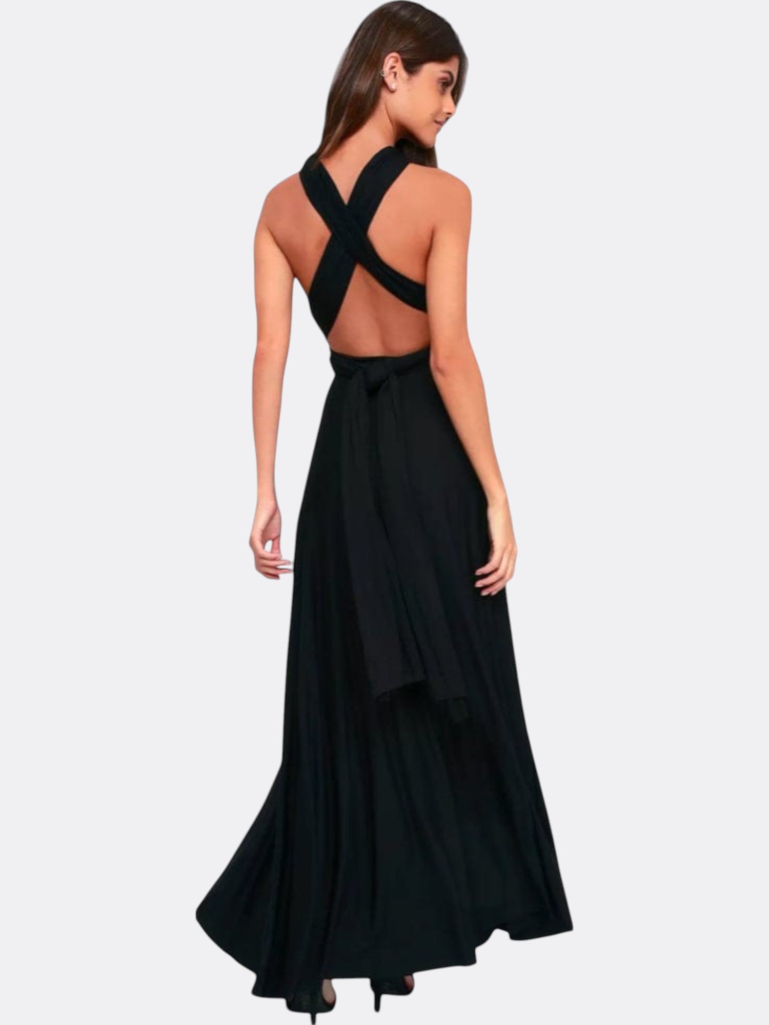Katherine’s Multiway Maxi Wrap Dress with Adjustable Fit and Versatile Styling
