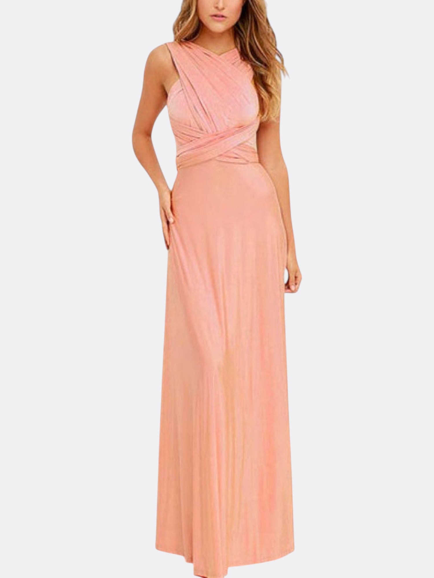 Katherine’s Multiway Maxi Wrap Dress with Adjustable Fit and Versatile Styling