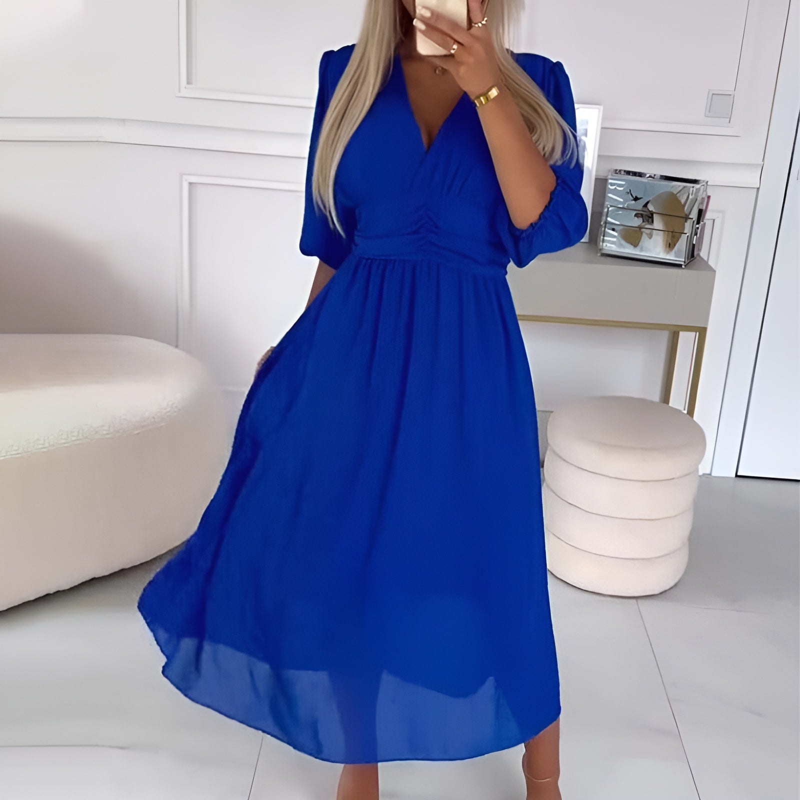 Lena | Women's Wrap Wedding Guest Dress | Midi