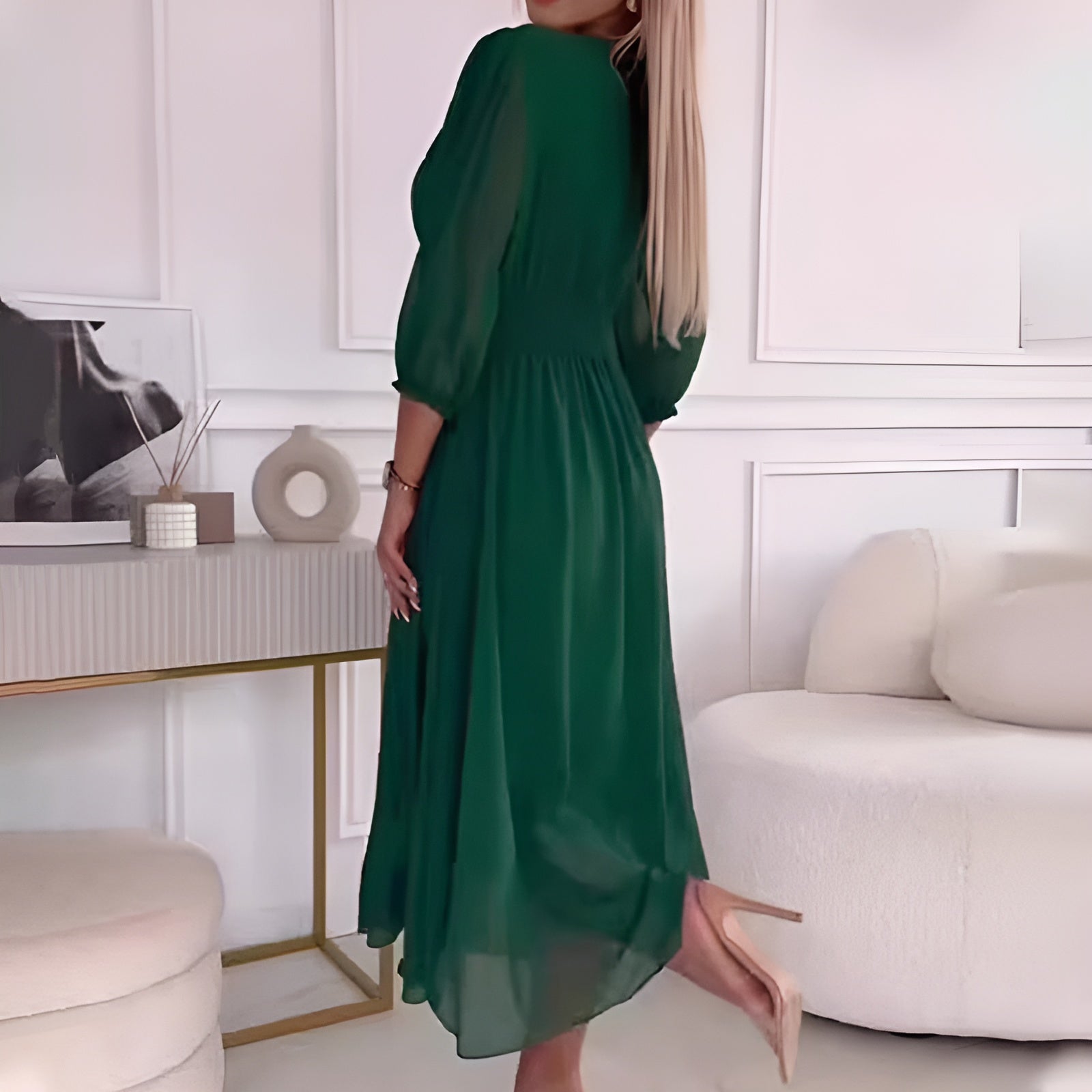 Lena | Women's Wrap Wedding Guest Dress | Midi