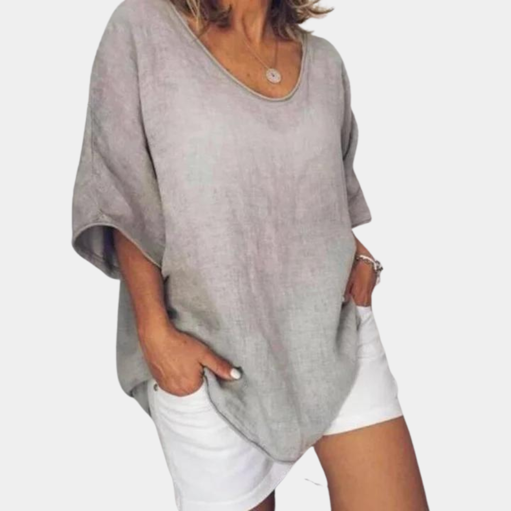 Lianne | Women's Oversized Blouse | Short Sleeve