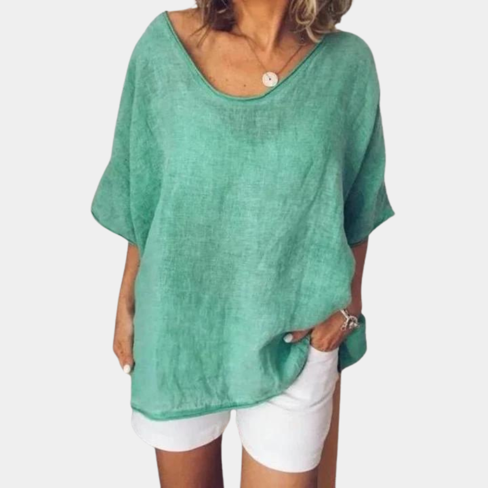 Lianne | Women's Oversized Blouse | Short Sleeve