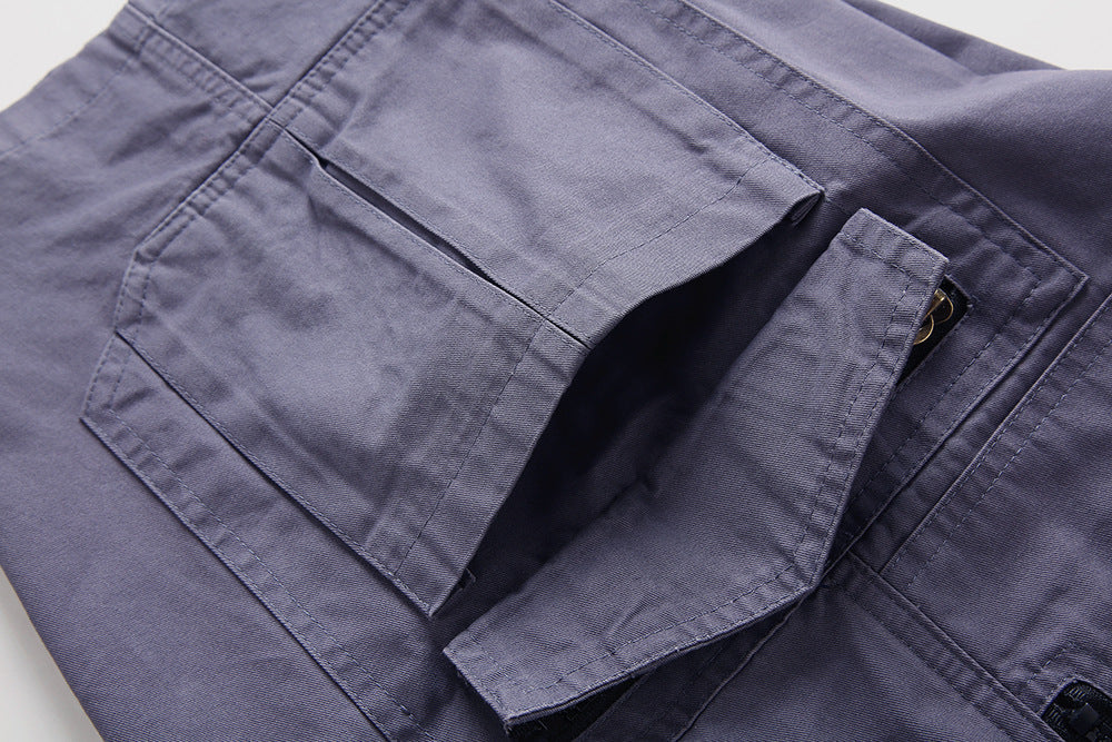 Logan's Cargo Shorts with Zipper Pockets and Adjustable Waist