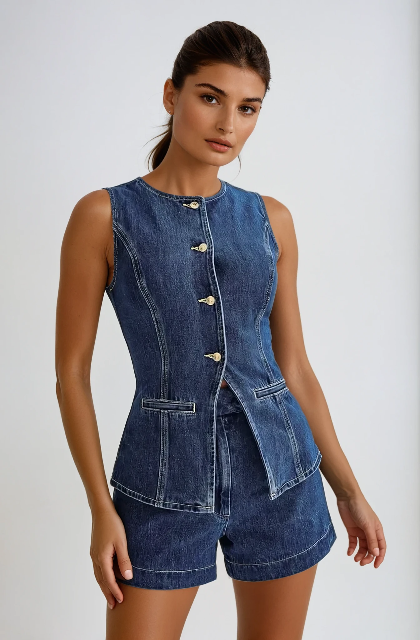 Lyka | Women's Two Piece Co-Ord | Denim