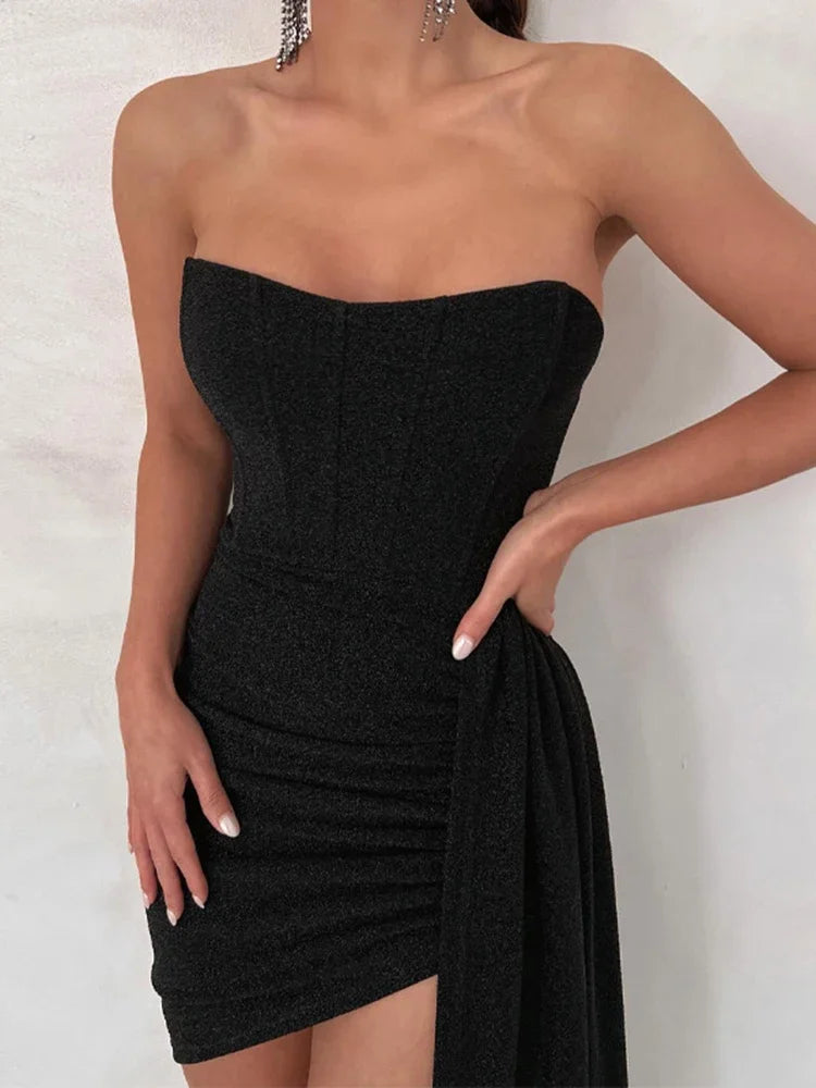Margaux | Women's Sexy Glitter Evening Dress | Mini