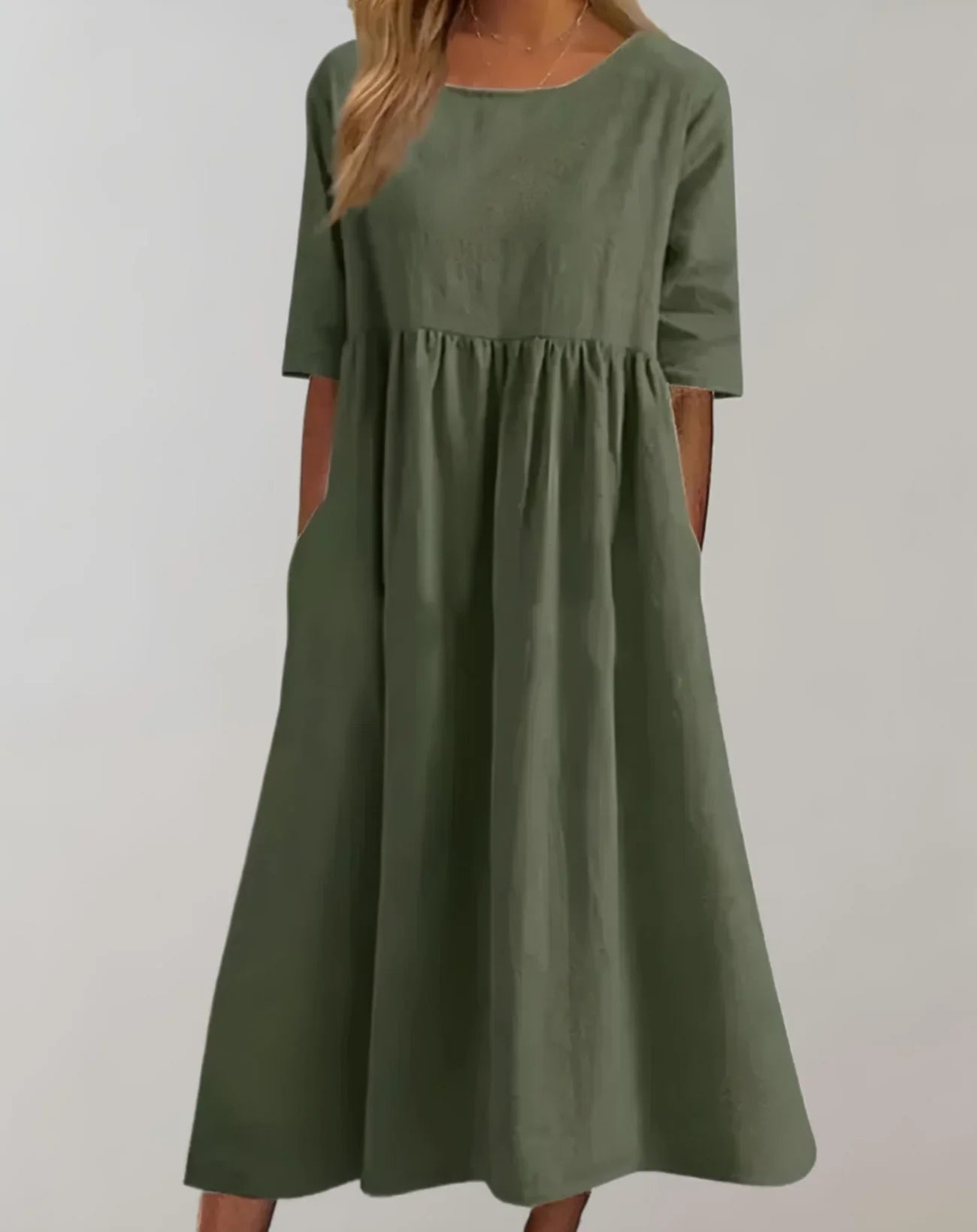Natalie | Women's Summer Smock Midi Dress