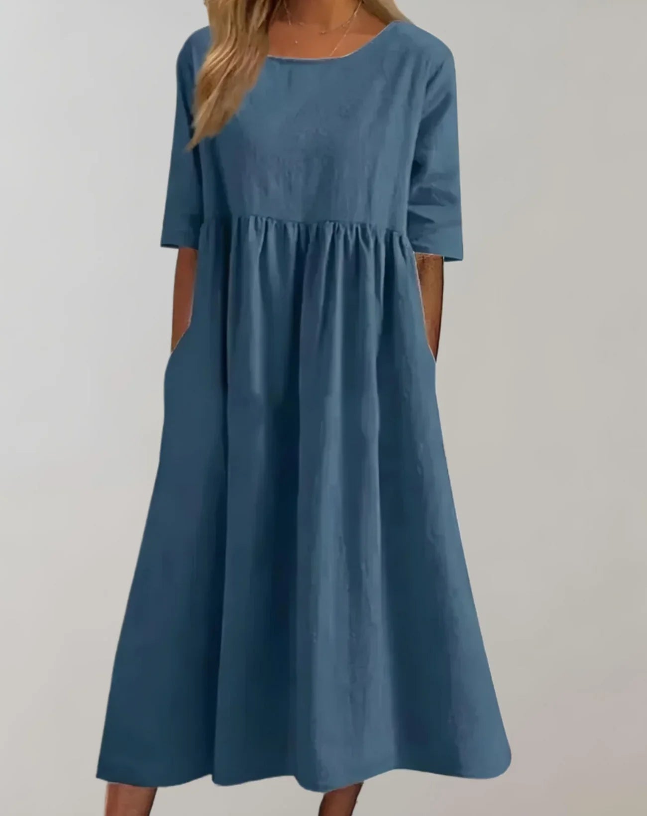 Natalie | Women's Summer Smock Midi Dress