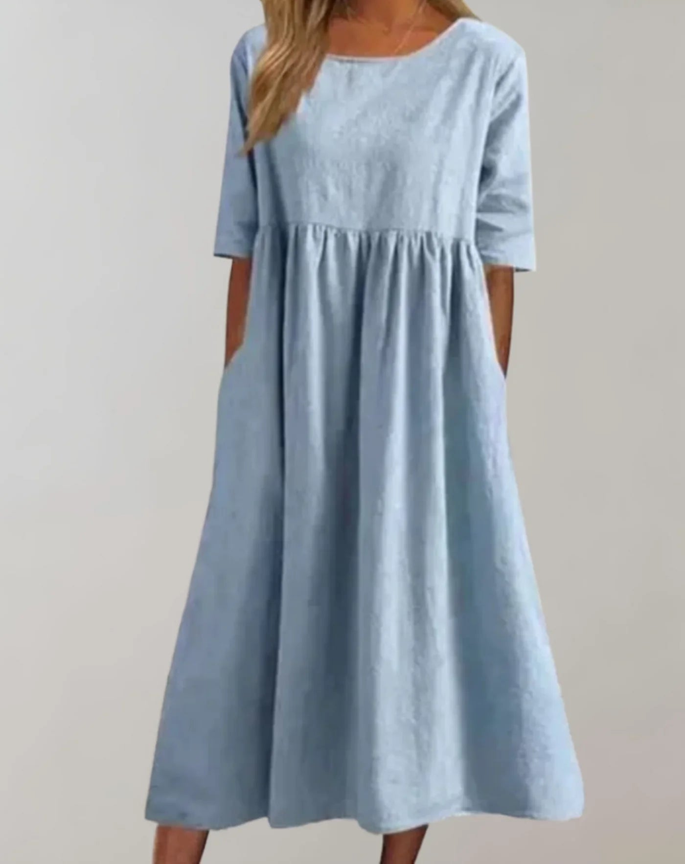 Natalie | Women's Summer Smock Midi Dress