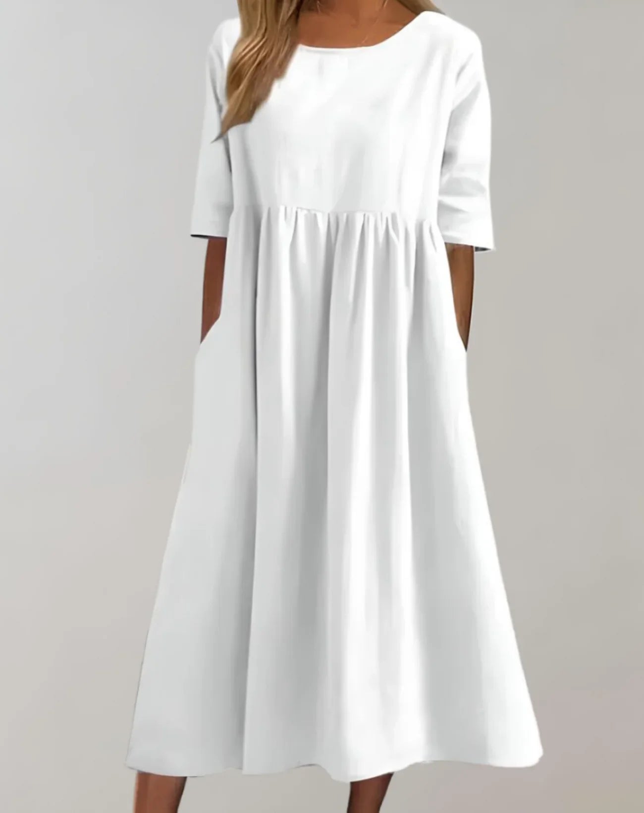 Natalie | Women's Summer Smock Midi Dress
